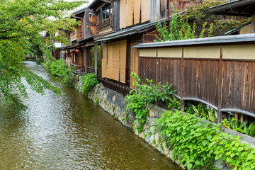 Poster - Japanese wooden house in Kyoto