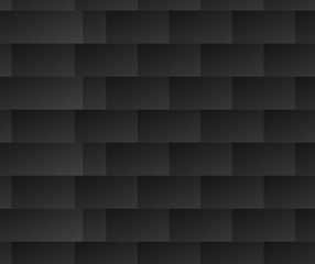 Aufkleber - Repeatable black and white pattern with rectangle shapes. Lamell
