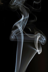 A smoke blurred motion