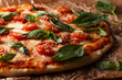 © tbralnina - Homemade italian pizza with mozzarella, tomatoes and basil leave