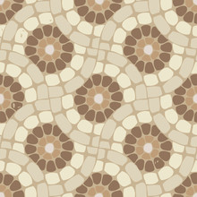 Vector Tile Mosaic Floor, Stone Background Pattern