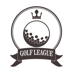 Canvas Print - golf league design 