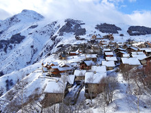 Vue De La Station De Ski "Les 2 Alpes"