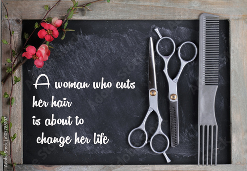 A woman who cuts her hair is about to change her life