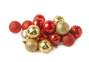 Wall Mural - Pile of decorational Christmas balls