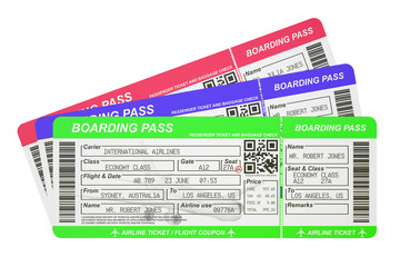Poster - Boarding pass tickets