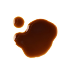 Wall Mural - Puddle of soy sauce isolated