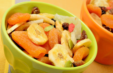 Poster - Colorful bowl with dried fruits