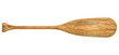 old wooden canoe paddle