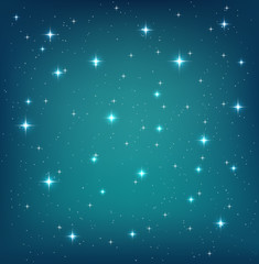 night sky background with glittering stars. vector