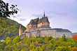 Medieval Castle of Vianden on top of the mountain in Luxembourg