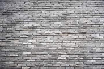 Wall Mural - Grey brick wall