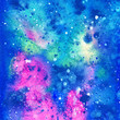 Hand painted Galaxy Textures Ultra Blue