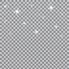 Wall Mural - Creative concept Vector set of glow light effect stars bursts with sparkles isolated on background.