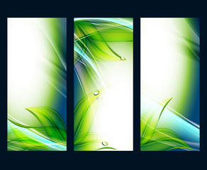 abstract vector backgrounds set