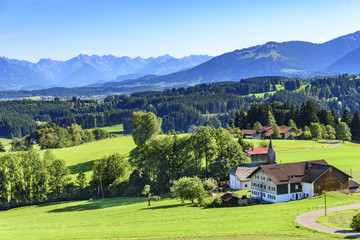 Blick ins idyllische Oberallgäu