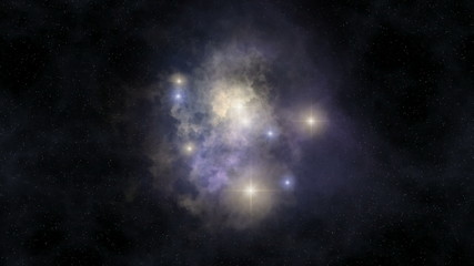 Wall Mural - loopable nebula rotation