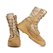 army boots in the desert coloring isolated on white background
