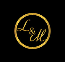 LM Initial Wedding In Golden Ring