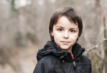 portrait of an adorable boy