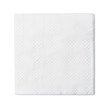 Top view of white paper napkin