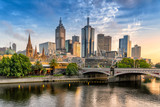 Fototapeta  - Melbourne's central business district 