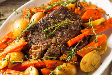 Canvas Print - Homemade Slow Cooker Pot Roast