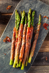 Canvas Print - Homemade Prosciutto Wrapped Asparagus