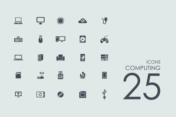 Sticker - Set of computing icons