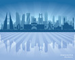 © yurkaimmortal - Manama Bahrain  city skyline vector silhouette
