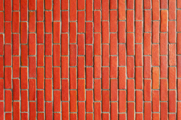 Poster - Red brick wall for pattern and background