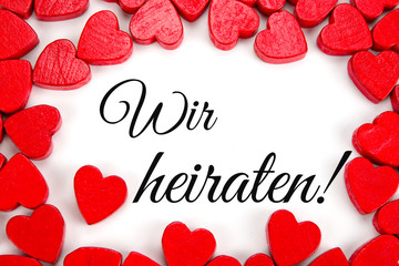 Sticker - Wir heiraten