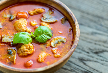 Canvas Print - Thai red chicken curry