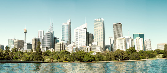 Sticker - Beautiful sunset over Sydney skyline, Australia