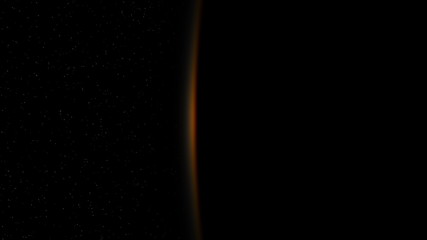 Wall Mural - realistic sunrise over the earth. 3840x2160. 4k. ultra high definition. 3d animation.