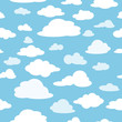 © stas111 - Clouds against the blue sky. Seamless pattern