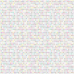 Poster - Set of multicolored circles on a white background. Seamless pattern