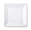 Top view of empty square plate