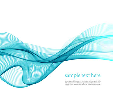 Abstract vector background, futuristic wavy 
