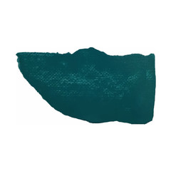 Sea green smear vector brush stroke. Varnish splash line trace. Abstract shape oil paint