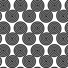  Seamless pattern with spirals, vector background