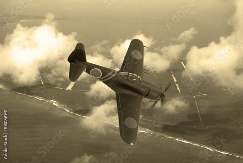 Cuadros en Lienzo Guerra Mundial avión de combate 2 era