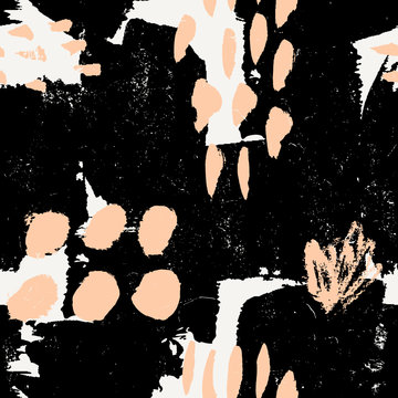 Wall Mural -  - hand drawn abstract seamless pattern