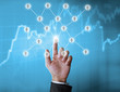 © violetkaipa - Holding virtual icon  social network