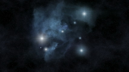 Wall Mural - spinning nebula loopable