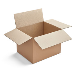 Canvas Print - box package delivery cardboard carton