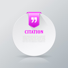 Sticker - Citation round text card