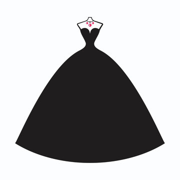ball gown black