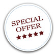 Special offer sale sign red sticker