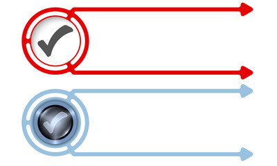 Poster - Colored abstract boxes for your text and check box